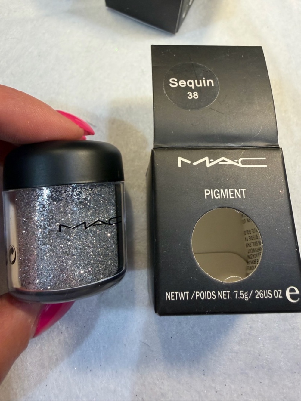 MAC Cosmetics Pigment Sequin 38 - Sparkling Silver Loose Pigment New